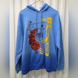 NBA Golden State Warriors Blue and Yellow Hoodie